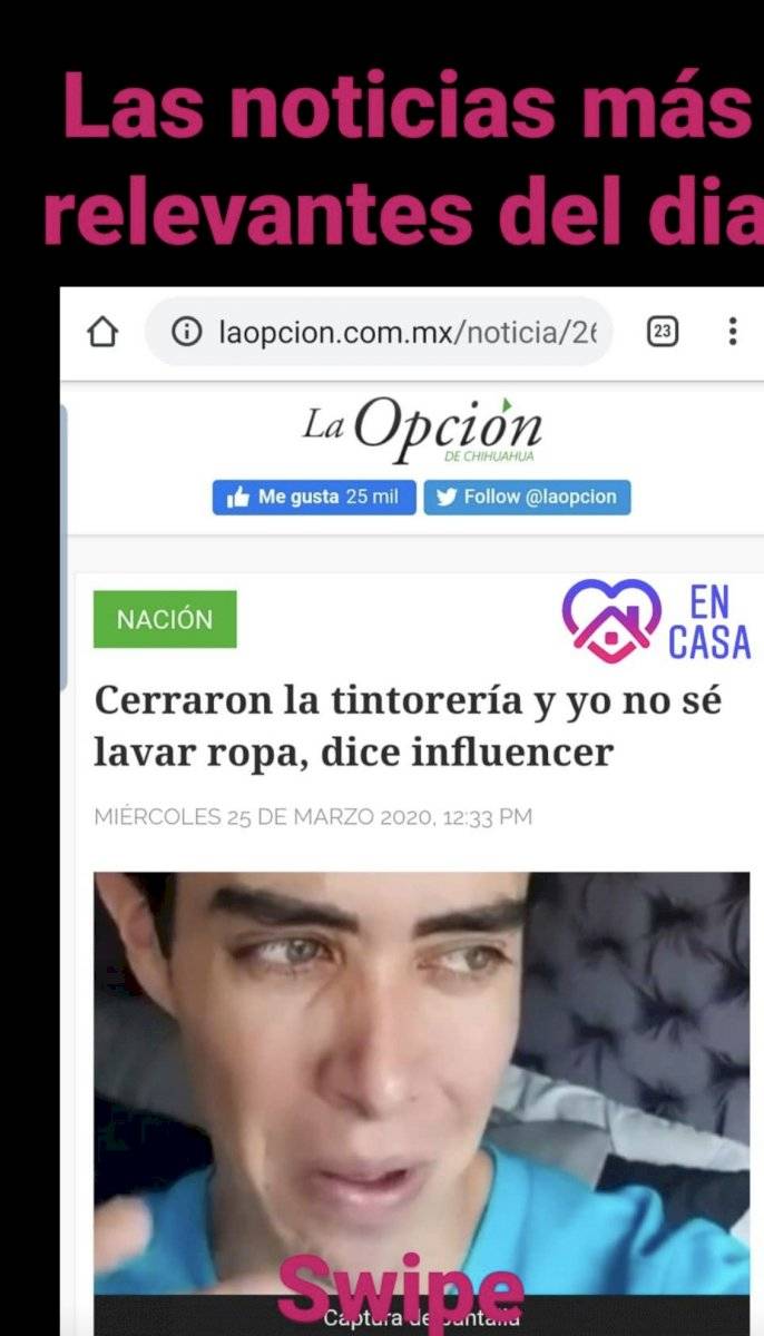 Cierran tintorería por contingencia e influencer al borde de las lágrimas admite que no sabe lavar ropa