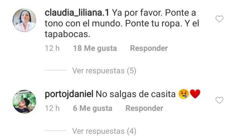 Captura de pantalla Instagram
