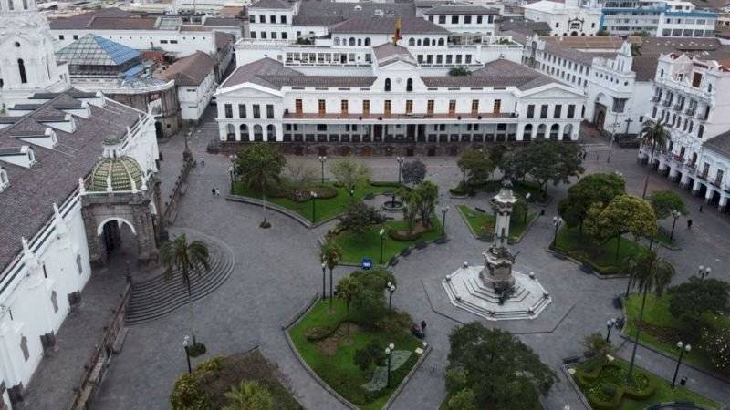 La Plaza Grande en Quito, Ecuador
