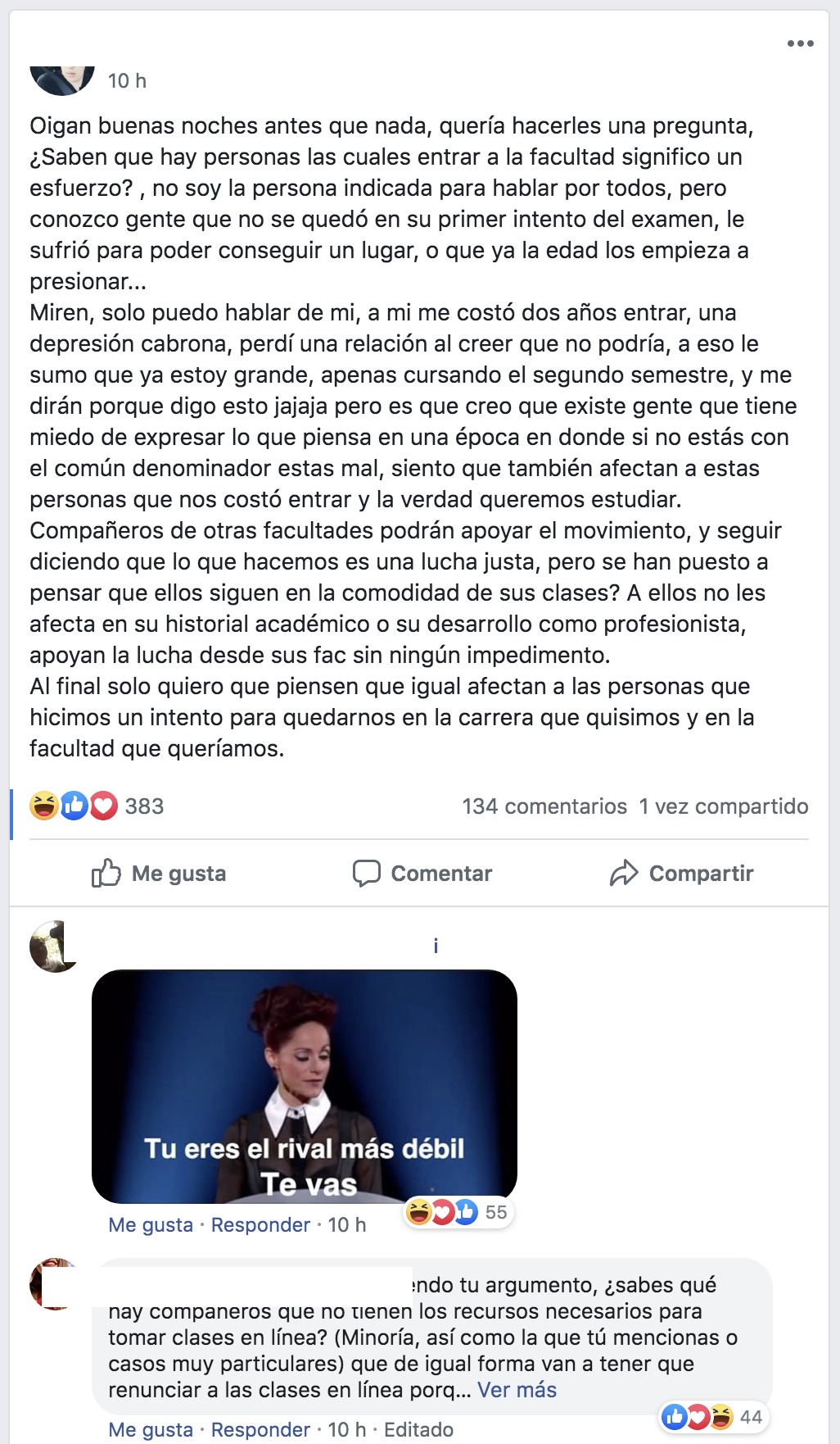 Encapuchadas de la FCPyS usan la toma para grabar video perreando