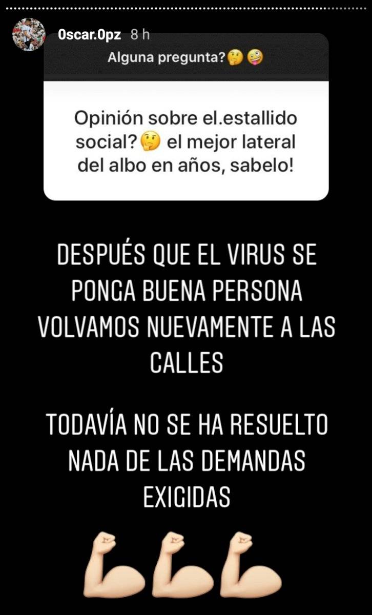 El mensaje del "Torta" Opazo
