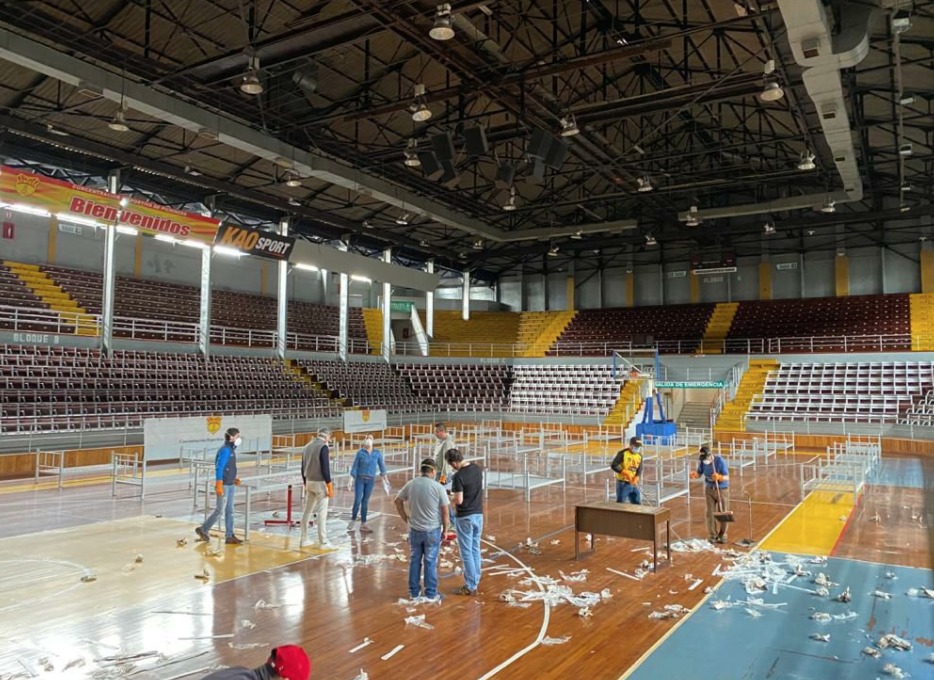 Coliseo Julio César Hidalgo será área de observación para pacientes con coronavirus