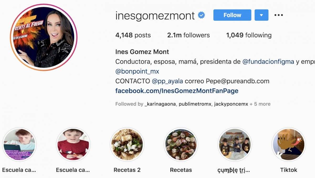 Inés Gómez Mont sorprende con receta para preparar muffins