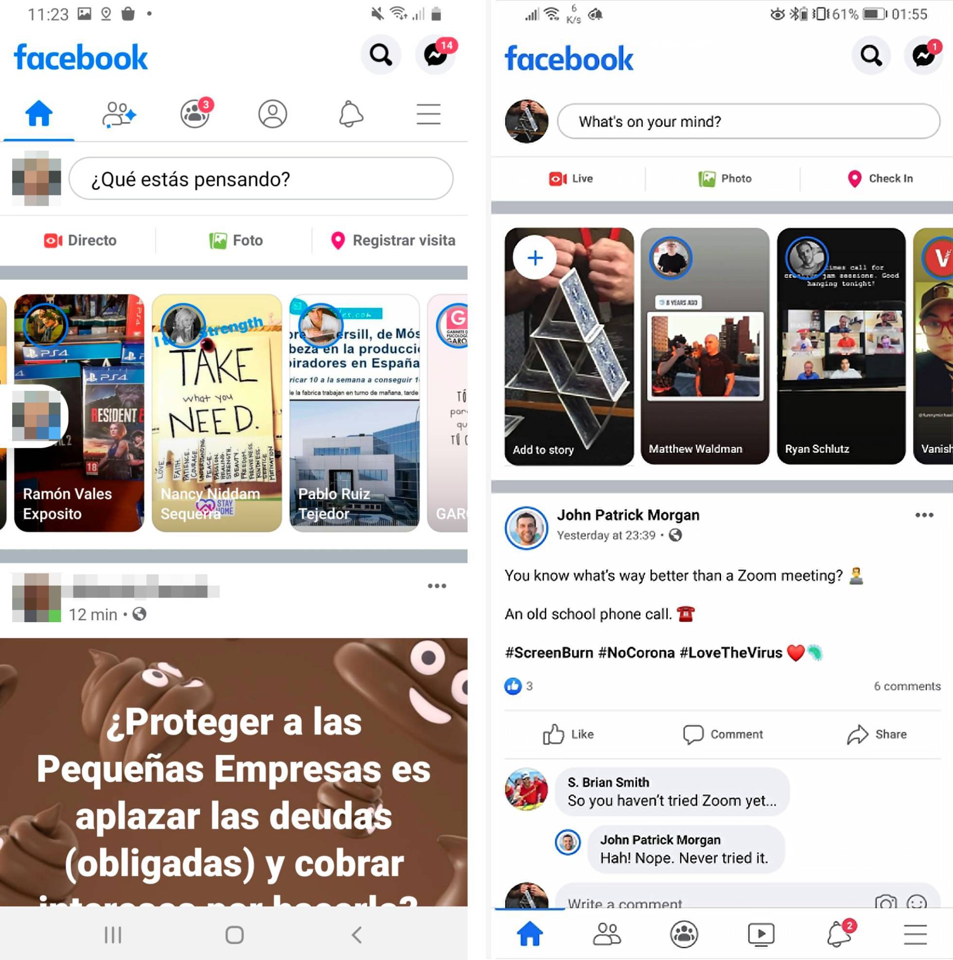 Facebook cambia nuevamente su diseño para Android Facebook cambia nuevamente su diseño para Android