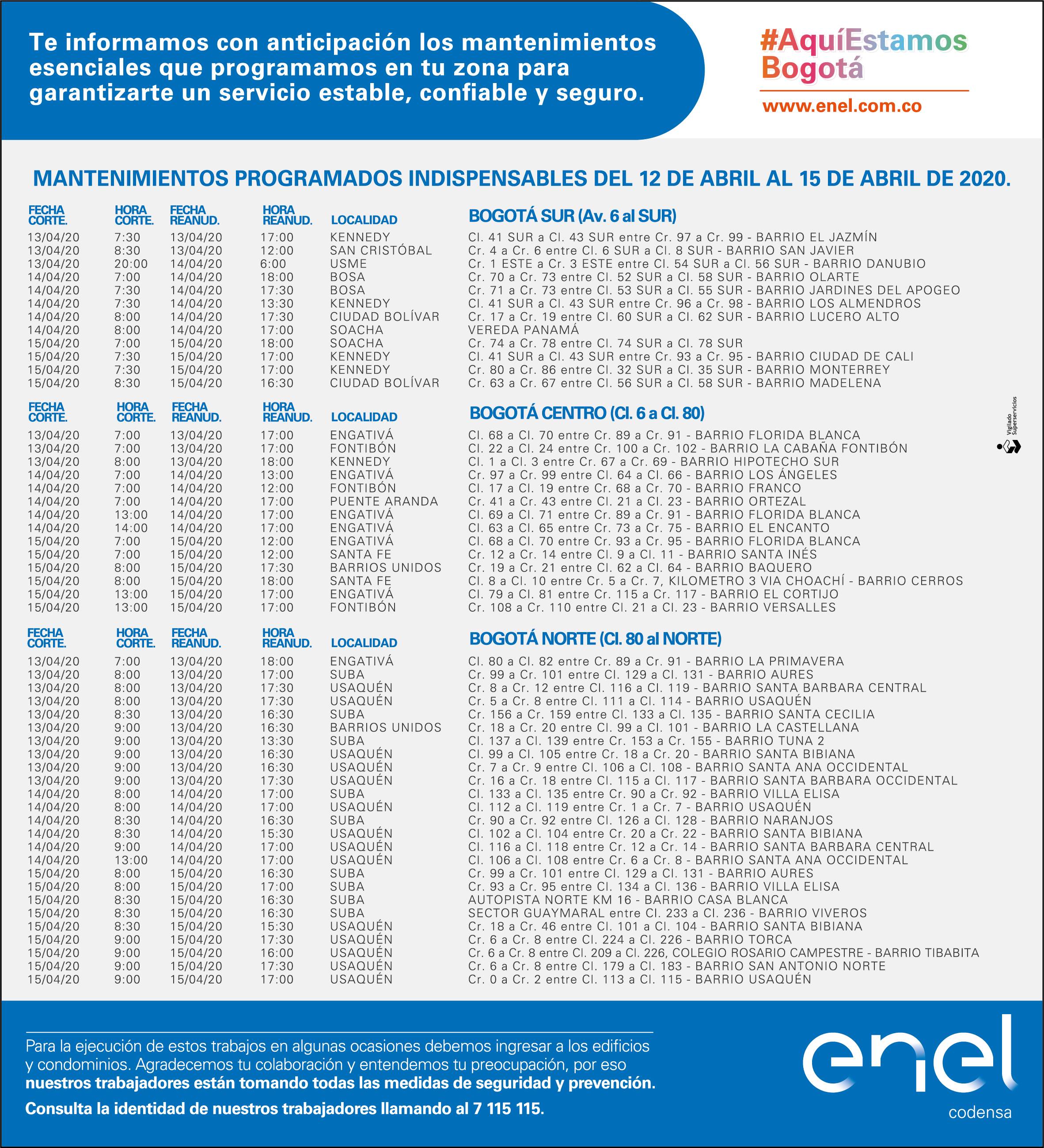 Enel 12-15 abril