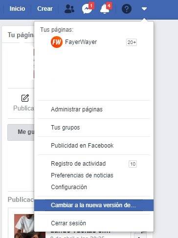 Facebook Nuevo diseño 2 Facebook Nuevo diseño 2