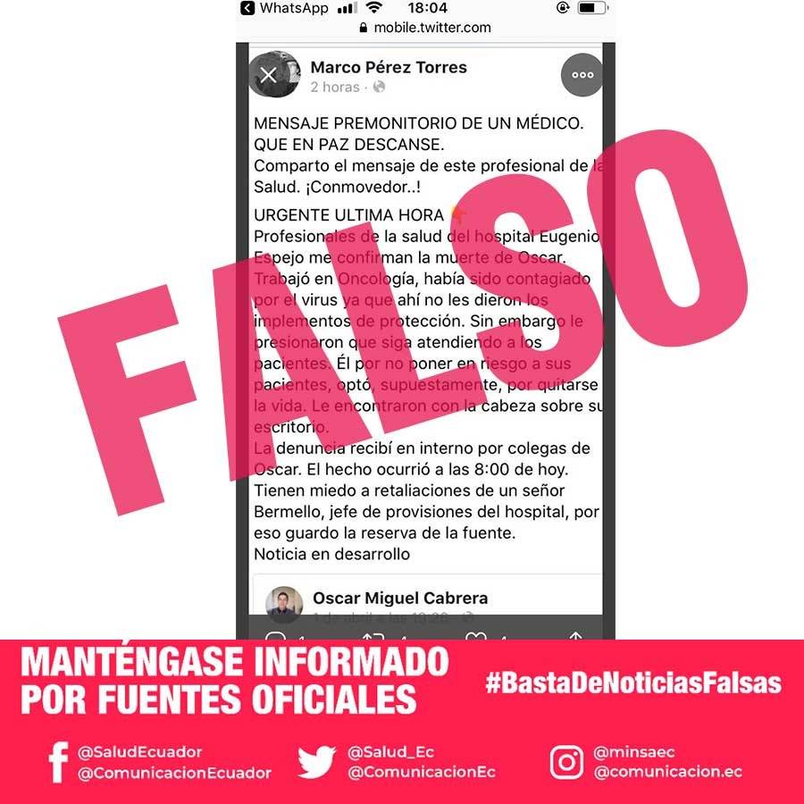 fakes en Ecuador