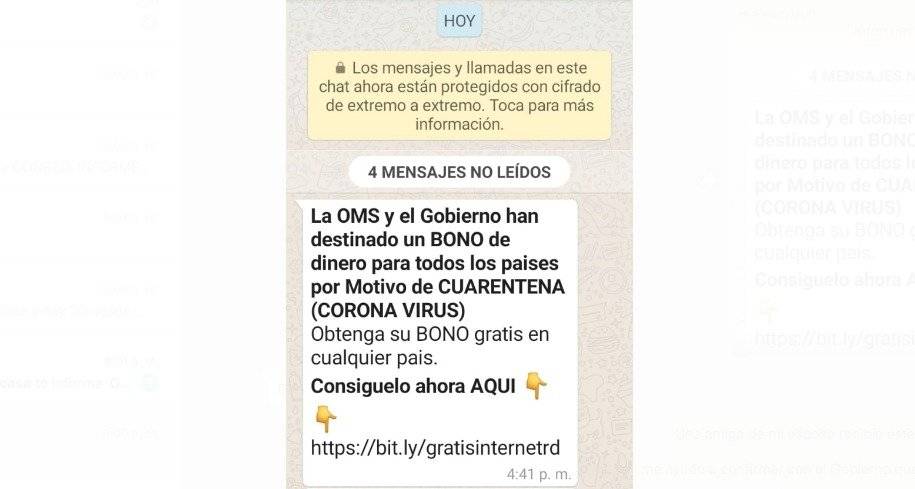 Mensaje WhatsApp