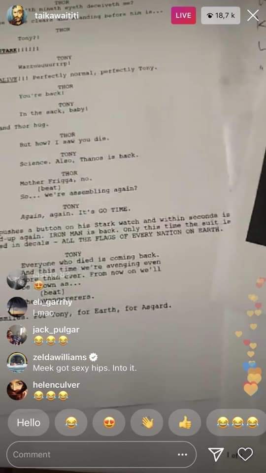 Iron Man está vivo, se filtra guión de Thor 4 Iron Man está vivo, se filtra guión de Thor 4