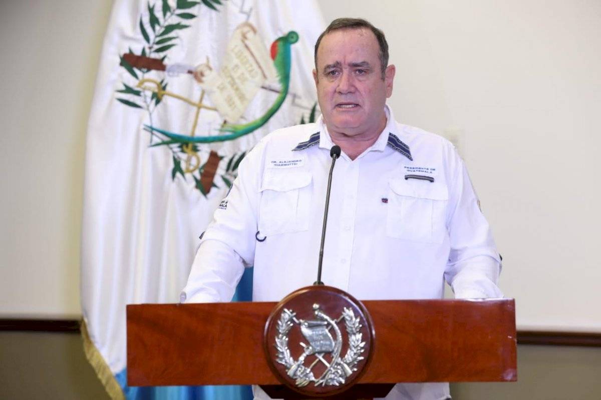 Cadena Nacional del presidente Alejandro Giammattei