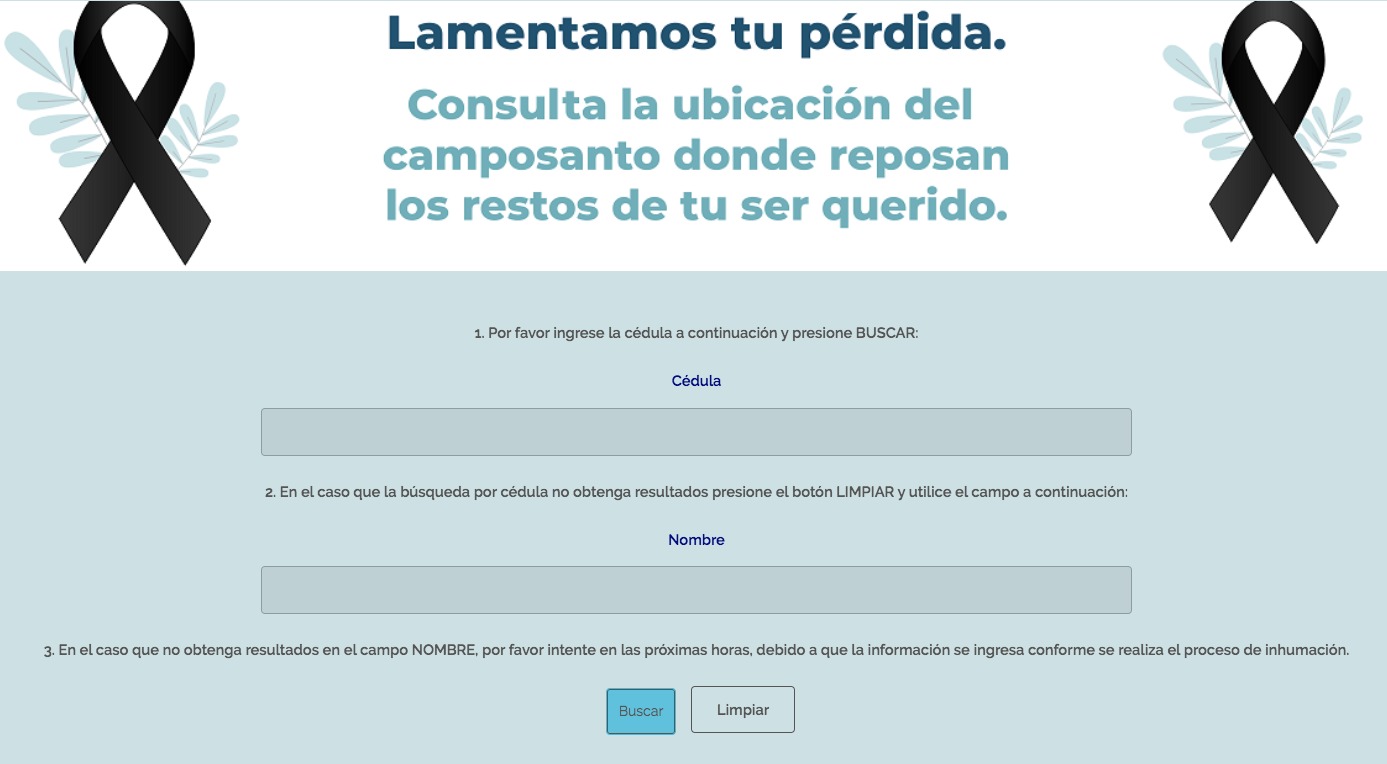 Conoce en dónde están enterrados los fallecidos por COVID-19 en Guayaquil