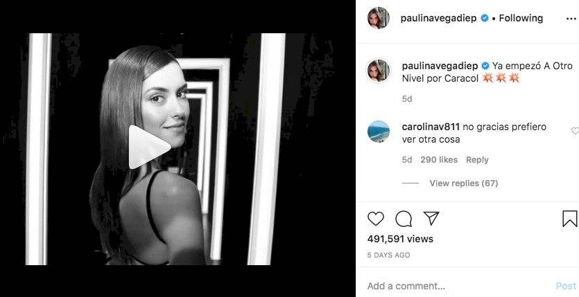 Paulina Vega y las críticas a A otro nivel
