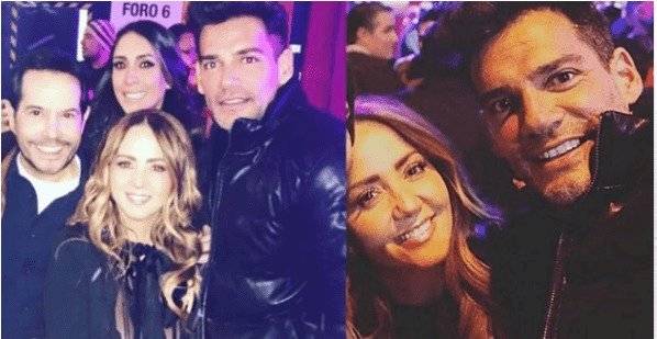 Andrea Legarreta y Cristián de la Fuente