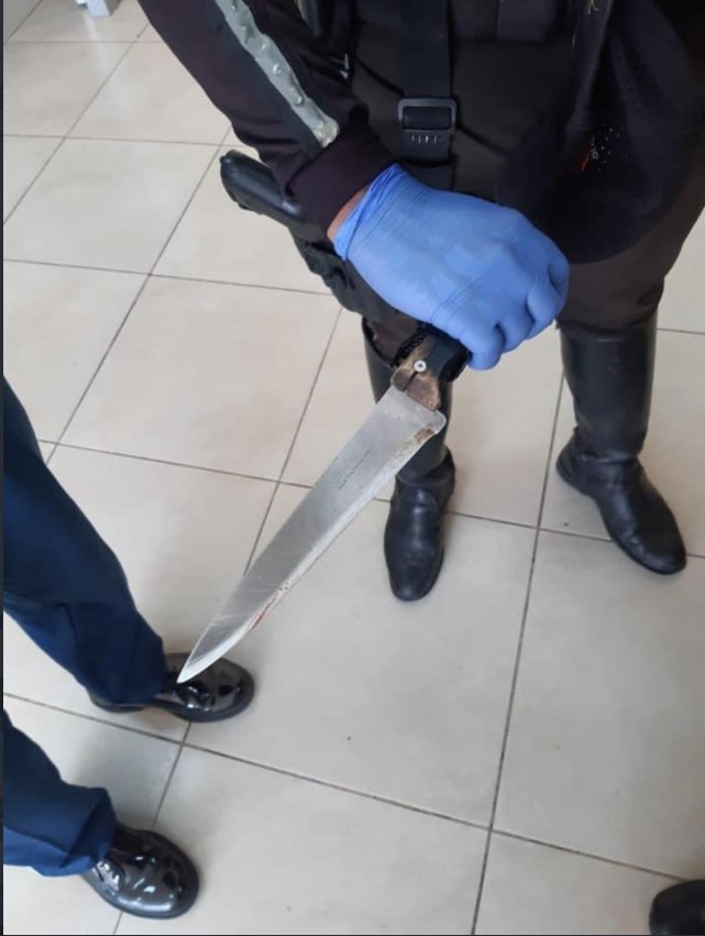 Arma usada para agredir al agente de Tránsito Municipal Arma usada para agredir al agente de Tránsito Municipal