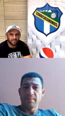 José Contreras y Joel Benítez en un Instagram Live