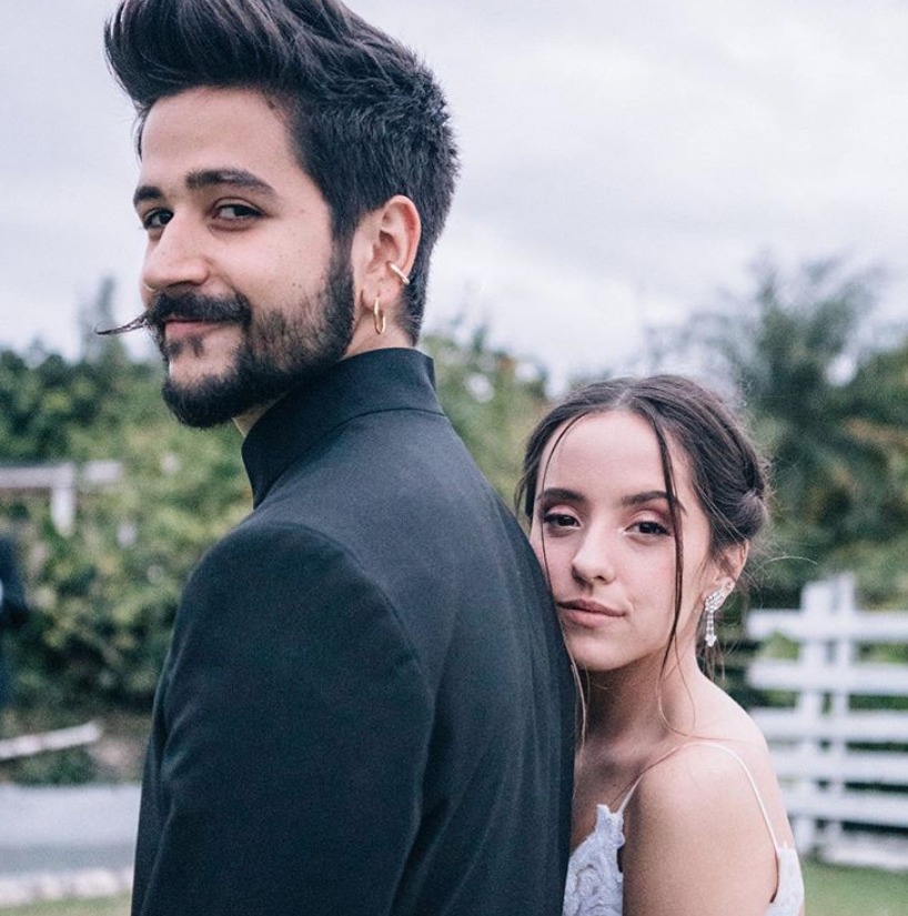 Camilo y Evaluna en su boda