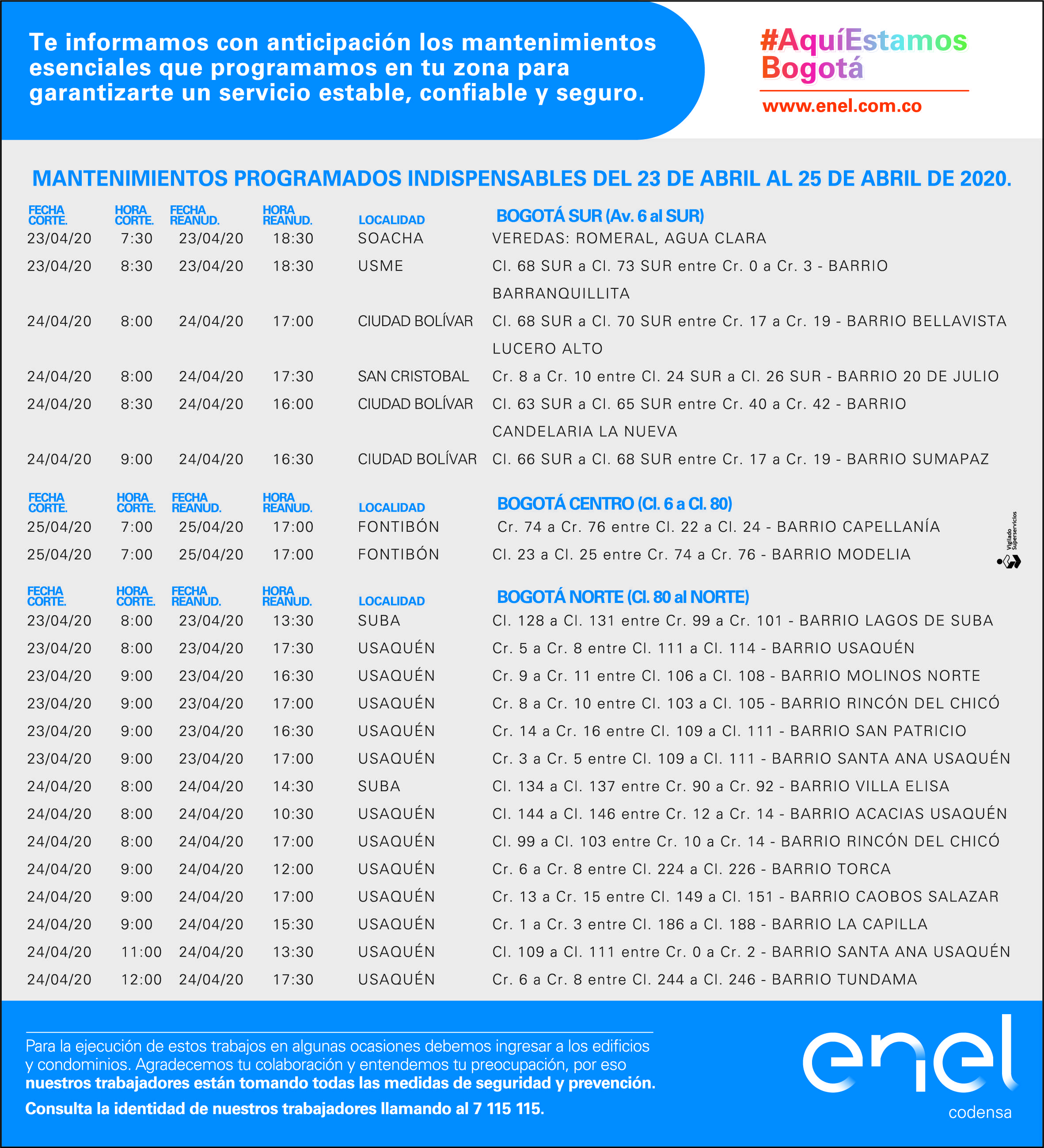 Enel 23-25 abril