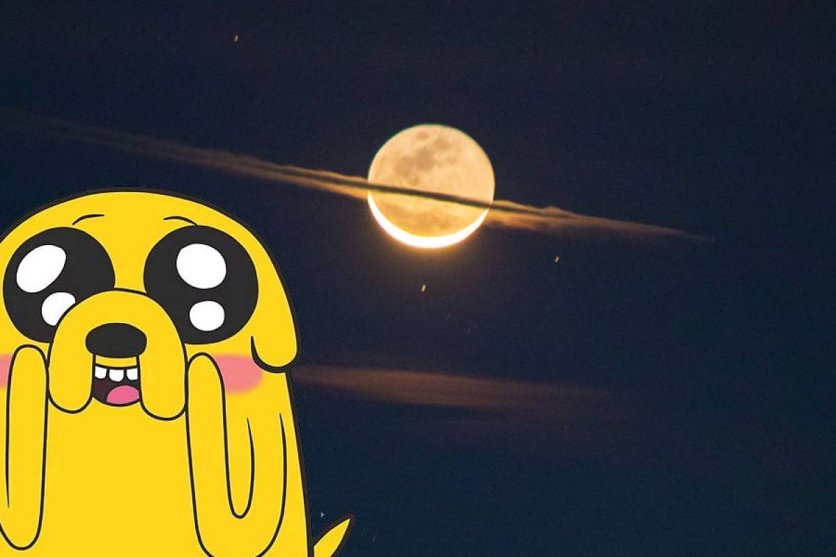 Viral: esta fotografía de la Luna disfrazada de Saturno reventó Instagram