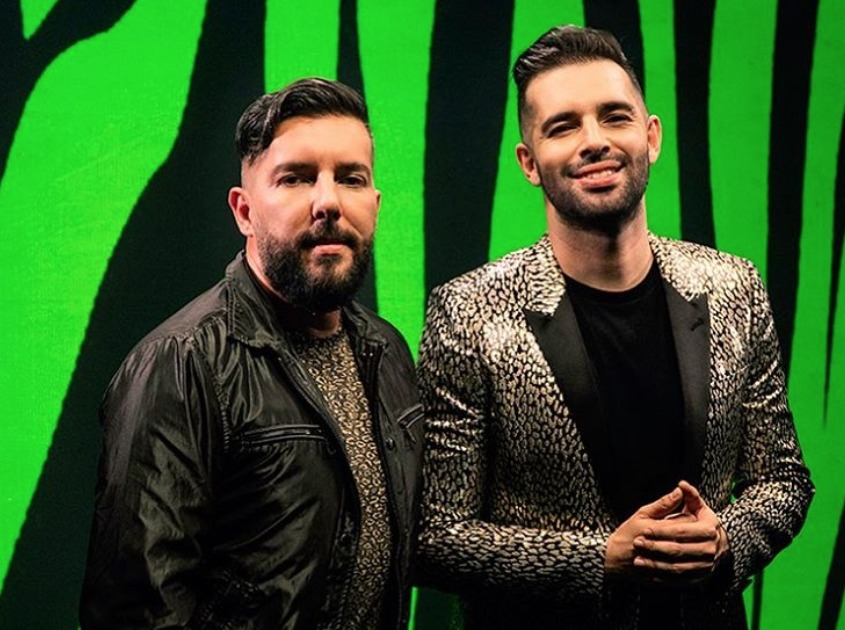 Alkilados en el rodaje de uno de sus videos musicales