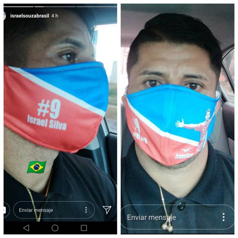Israel Silva mascarilla en cuarentena