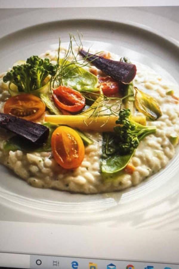 Risoto primavera do Lassù Ristorante