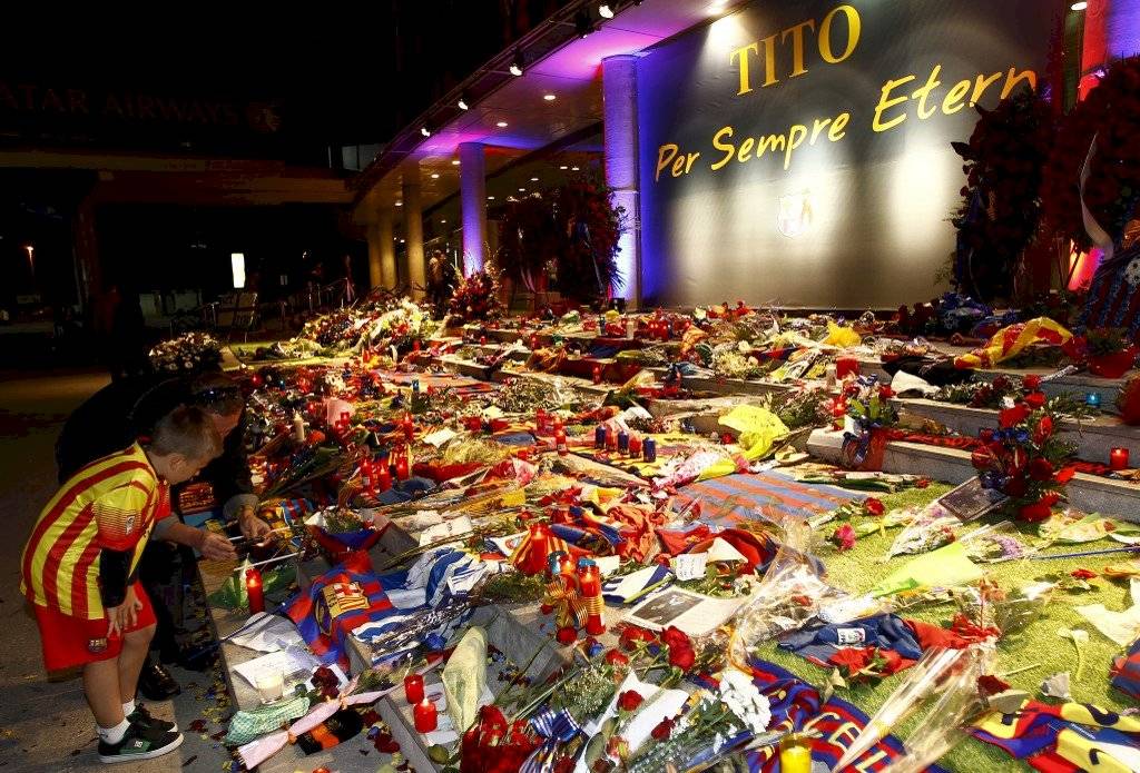 Messi homenaje a Tito Vilanova