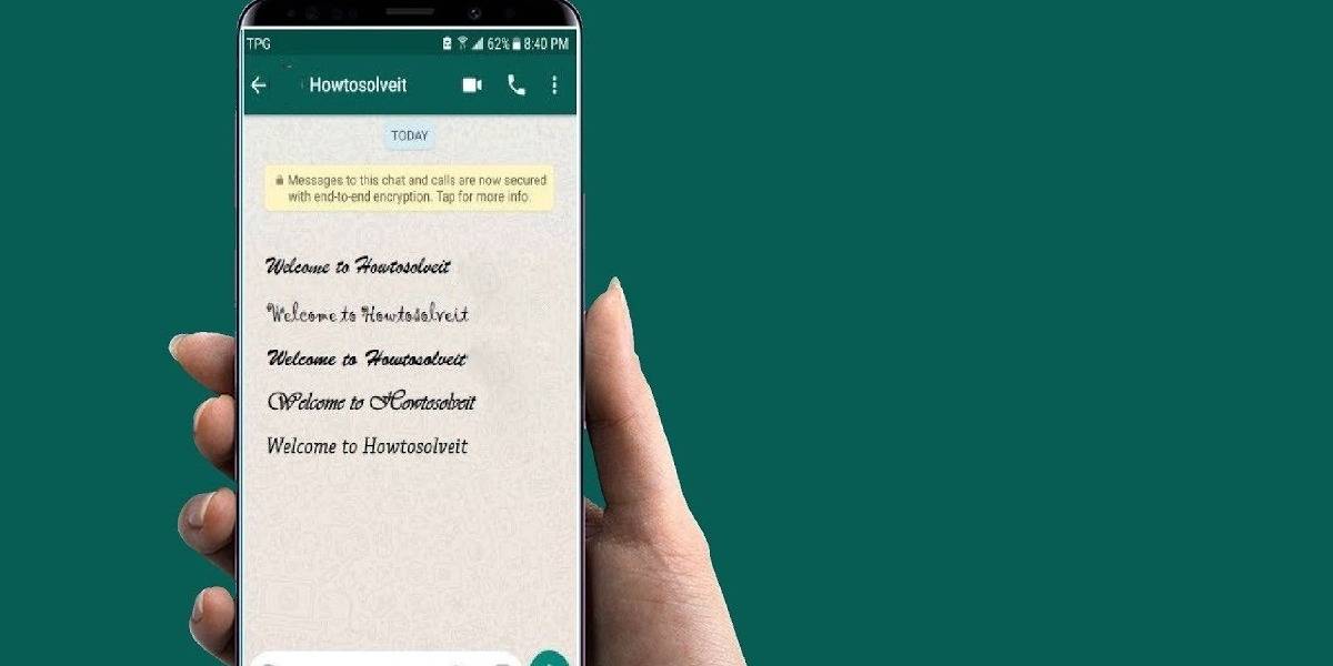 WhatsApp: con este truco puedes cambiar el tipo de letra