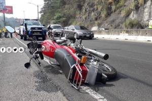 accidente de motocicleta en ruta a El Salvador