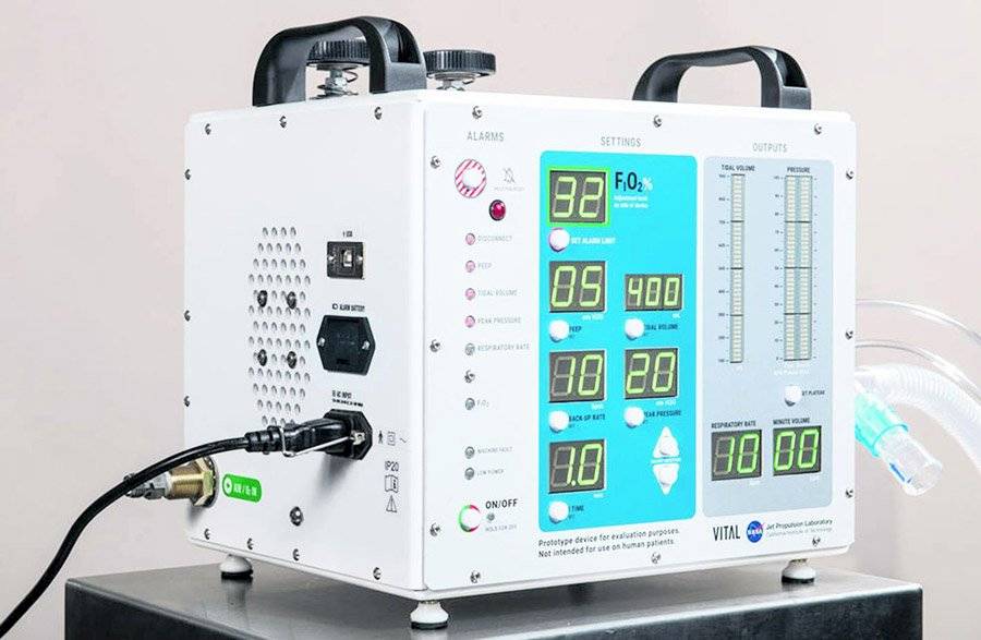 Ventilador para pacientes de Covid-19 creado por la NASA
