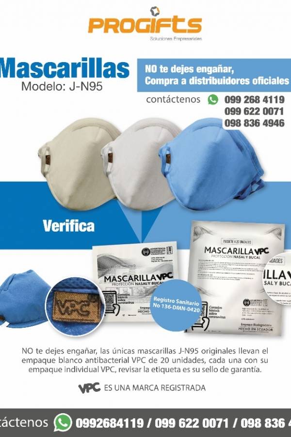 Mascarillas J-N95
