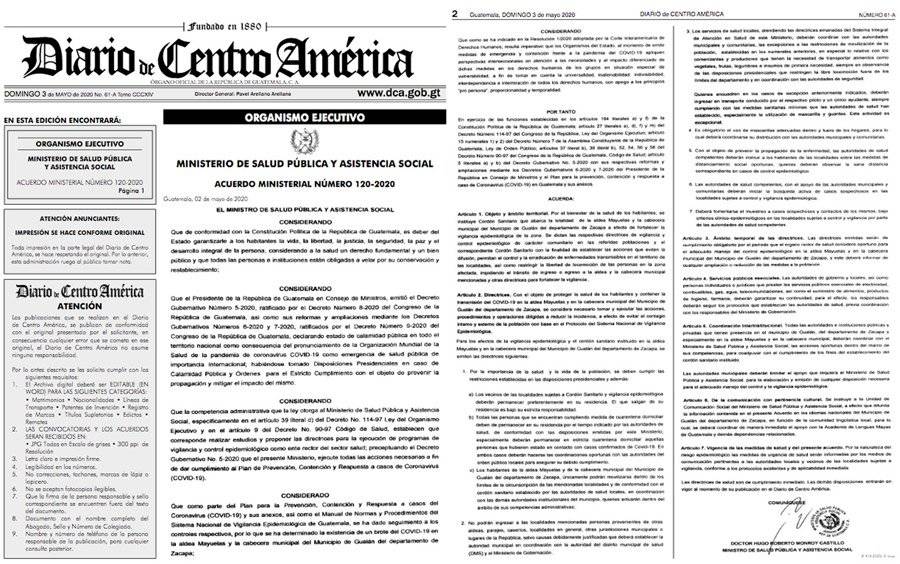 Se instituye cordón sanitario en Mayuelas, Gualán, Zacapa