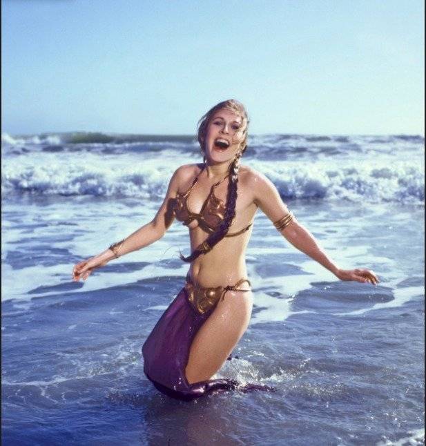 Carrie Fisher, princesa leia en Star Wars