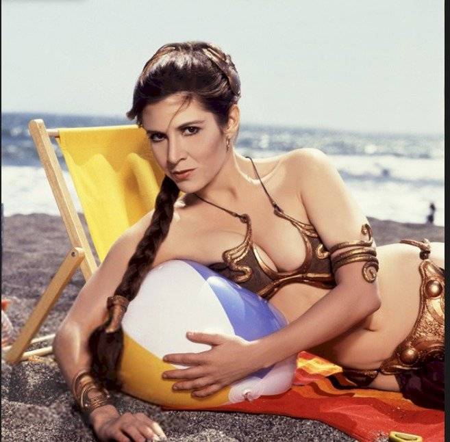Carrie Fisher, princesa leia en Star Wars