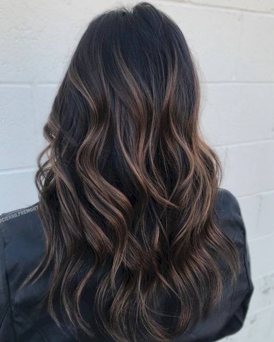 Efectos de color para cabello negro