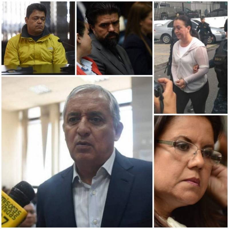 Otto Pérez y otros señalados en caso Cooptación del Estado
