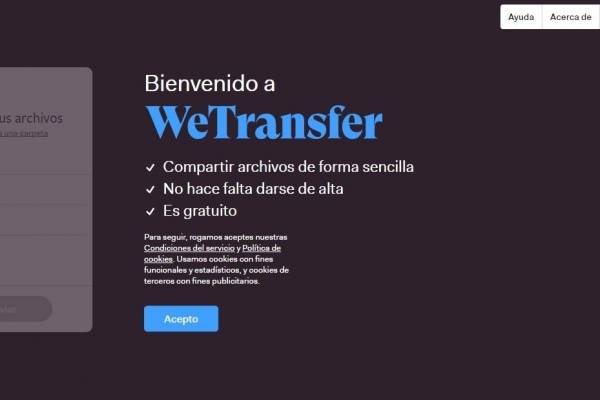 WeTransfer para enviar archivos