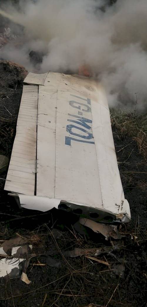 accidente aéreo en Quiché