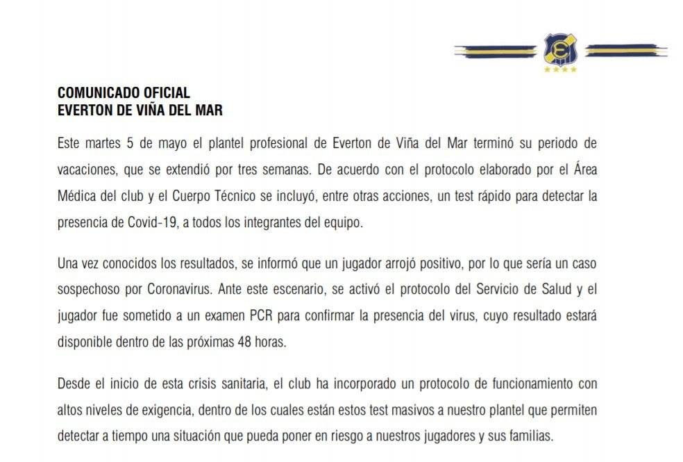 comunicado everton