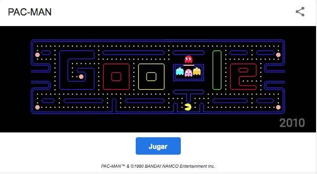 Pac-Man en Google