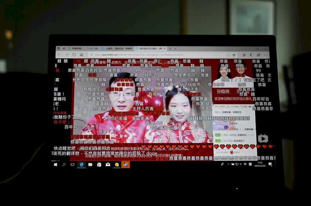 Boda online en China