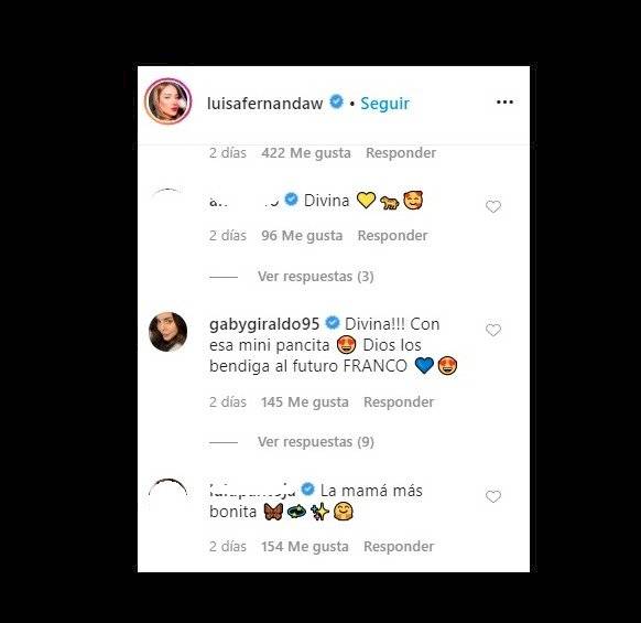 Nombre del bebé de Luisa Fernanda W