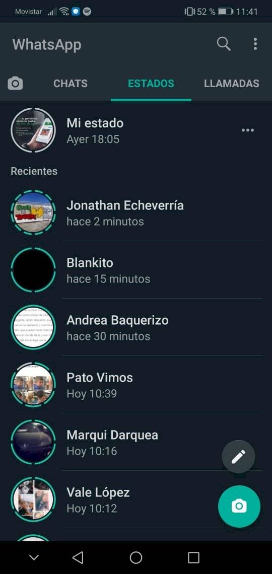 Poner música en tus estados de WhatsApp