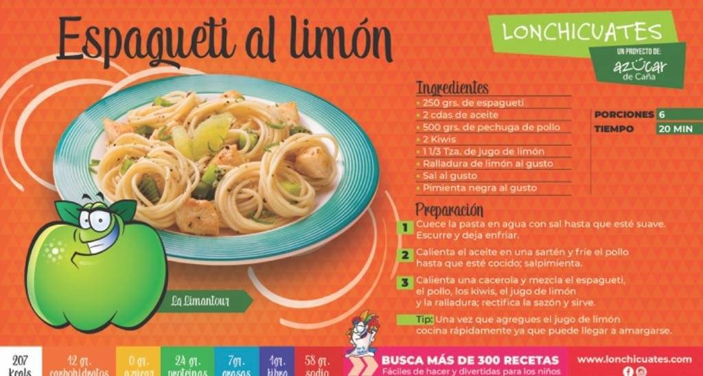 Espageti al limón