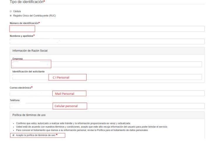 Datos para el salvoconducto en Ecuador