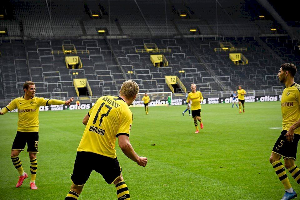 Celebración del Borussia Dortmund vs Schalke 04