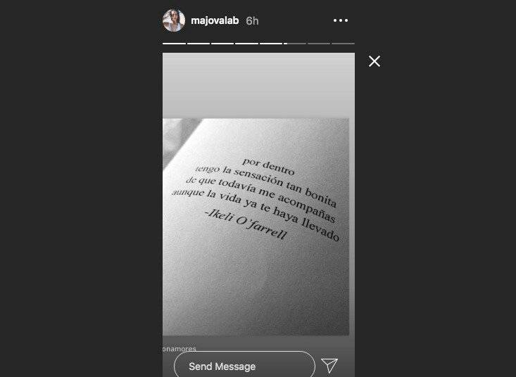 Mensaje de la hija de Jota Mario para el presentador