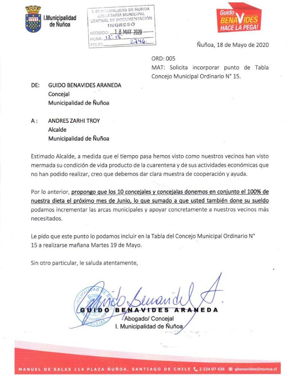 La propuesta del concejal Benavides / Foto: Cedida