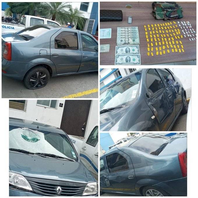 Auto que atropelló a policía llevaba caído