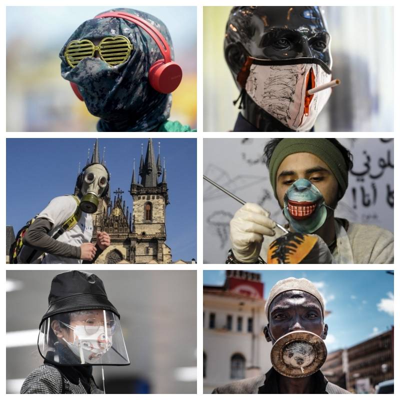 Las mascarillas más curiosas en el mundo