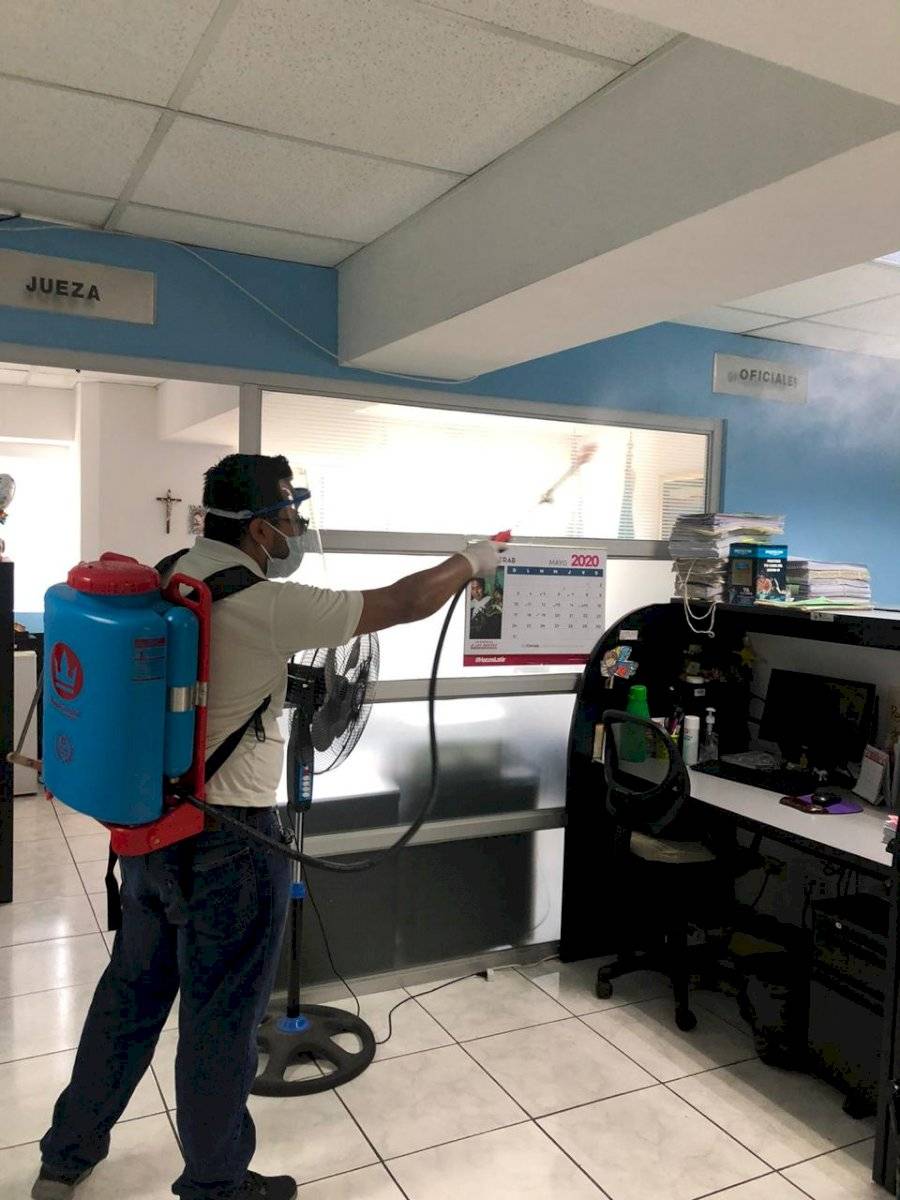 OJ desinfectó los juzgados de instancia civil tras detectar caso positivo de Covid-19